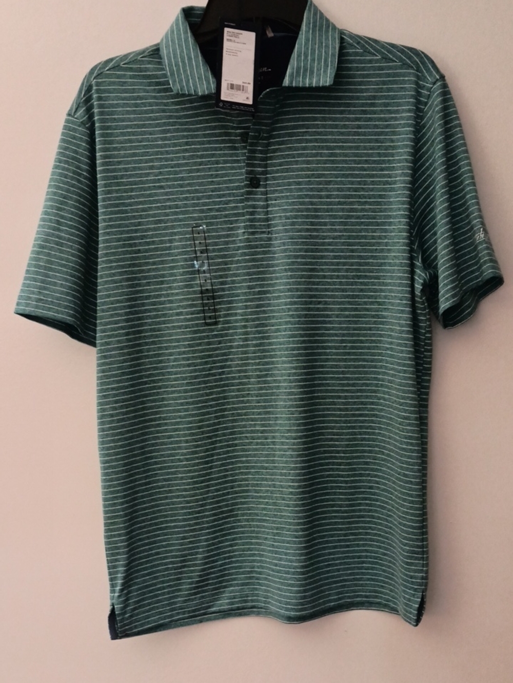 Walter Hagen Green Striped Polo Shirt